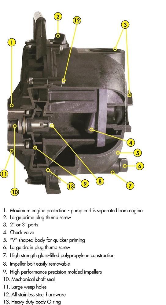2 Inch Banjo Dewatering Pump Honda GX160 (205PH-5-160E.BAN) - Image 4