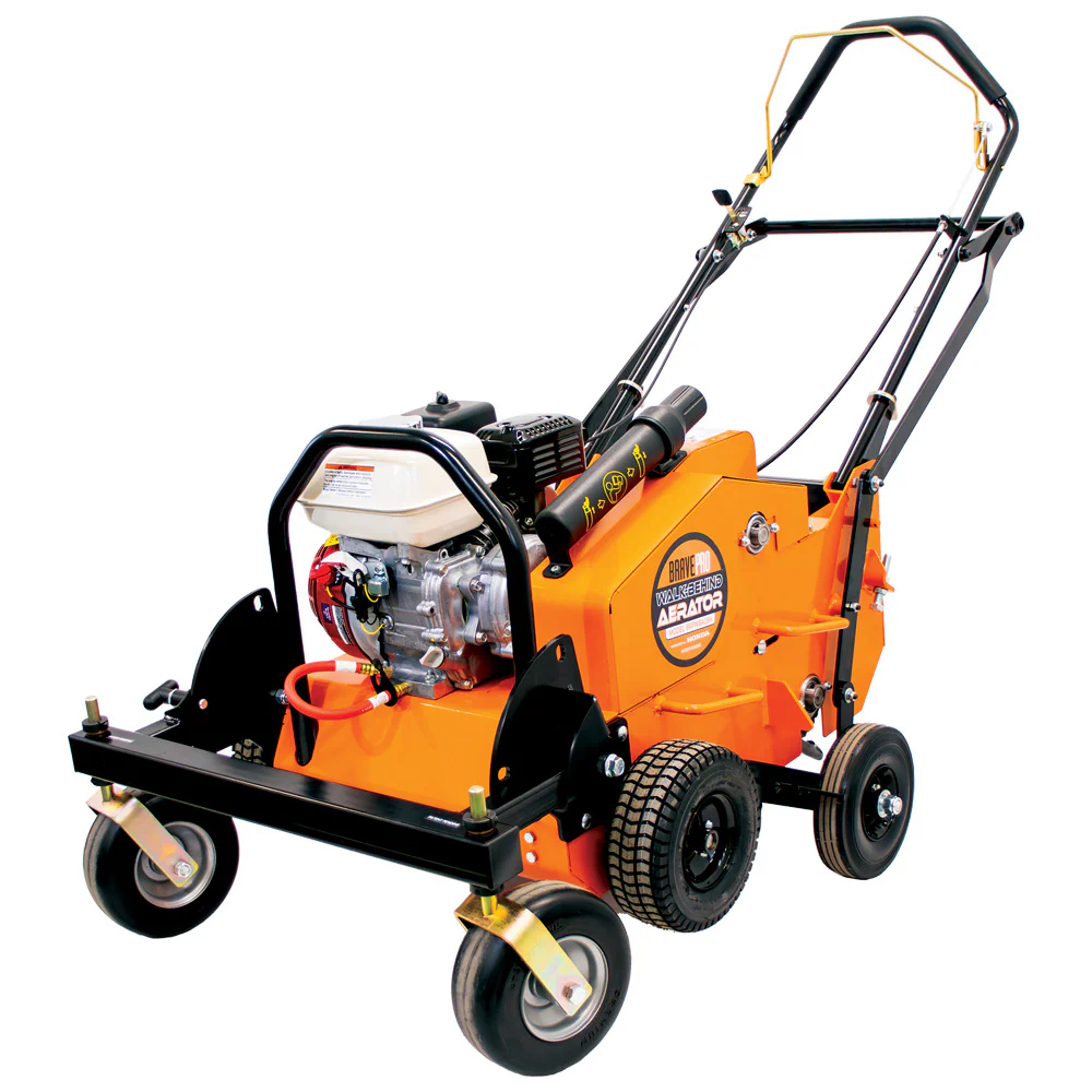 Brave U Turn Lawn Aerator 16" Walk-Behind 5.5 HP Honda GX120 Engine (BRPWBA18H)