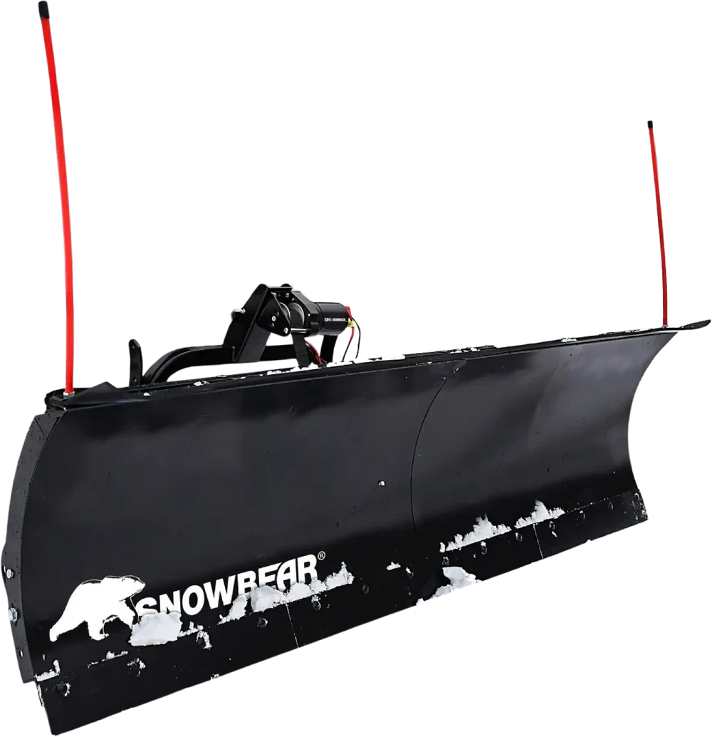 SnowBear 84" x 22" Universal SUV/Truck Mount T-Frame Snow Plow Kit with Winch & Wireless Remote (AVAL8422)