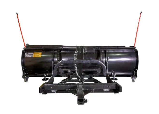 SnowBear 84" x 22" Universal SUV/Truck Mount T-Frame Snow Plow Kit with Winch & Wireless Remote (AVAL8422) - Image 4