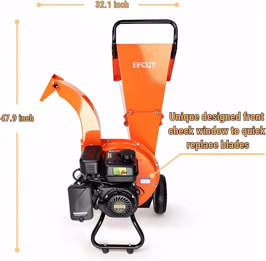 EFCUT C30 Wood Chipper 3" Horizontal 7HP 212cc 4-stroke Gas-Powered (C30) - Image 5