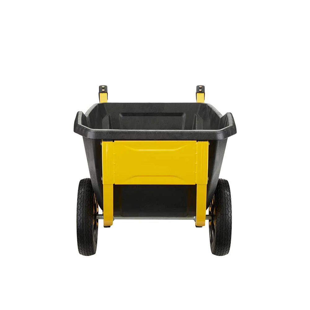 Gorilla Cart Yard Cart Wheelbarrow Polyethylene Bed 7 Cu. Ft. Capacity (GCR-7S) - Image 8