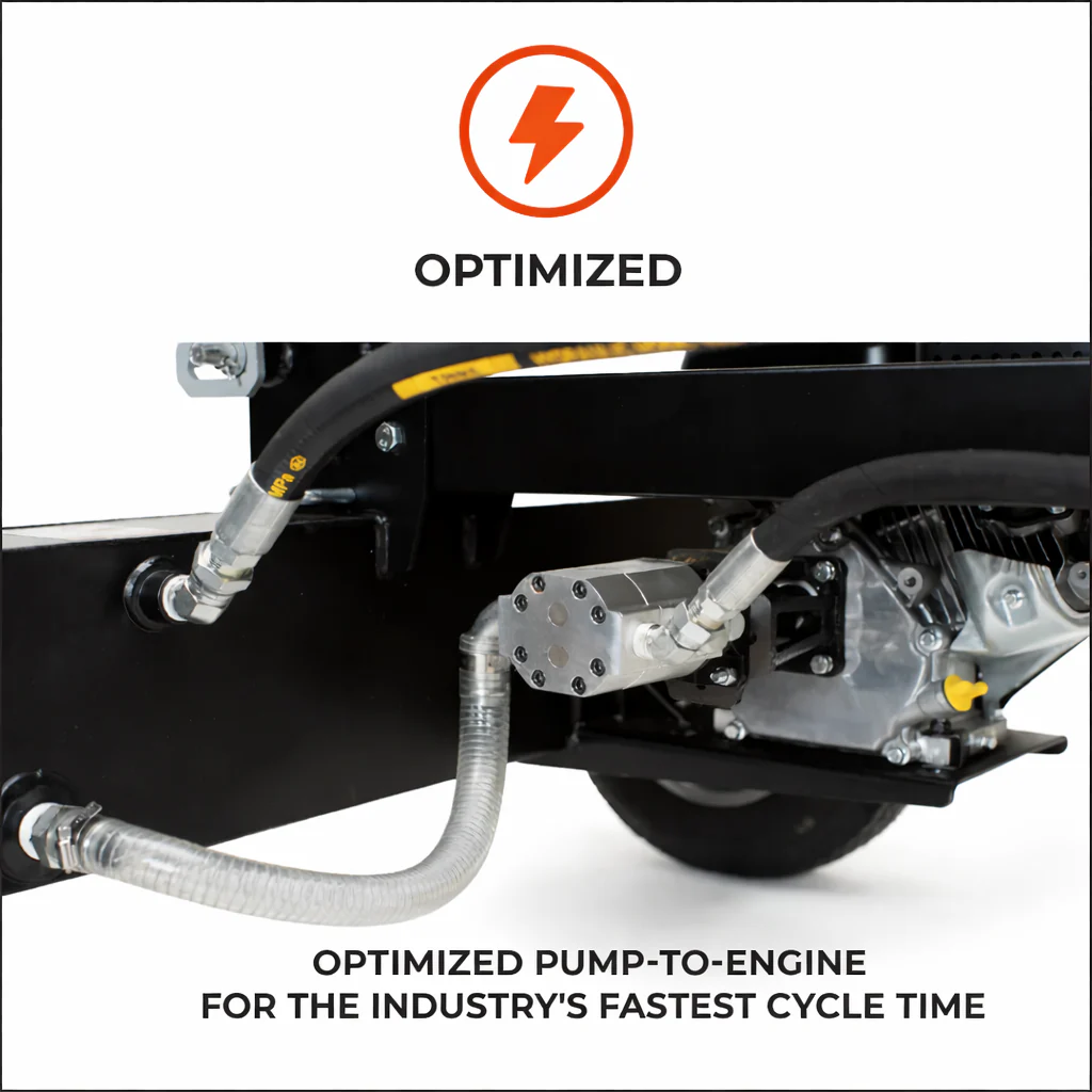 HyperSplit  25 Ton Fast Cycle Log Splitter Vertical/Horizontal 6.5 HP Briggs Engine (33-209) - Image 6