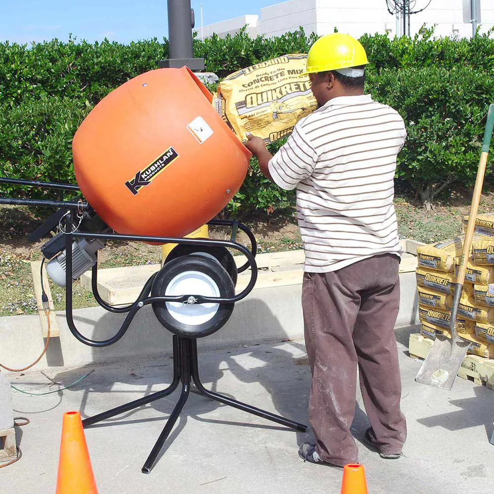 Kushlan Electric Direct Drive Cement Mixer, 6-Cubic ft. Drum, 3/4 HP (600DD) - Image 2