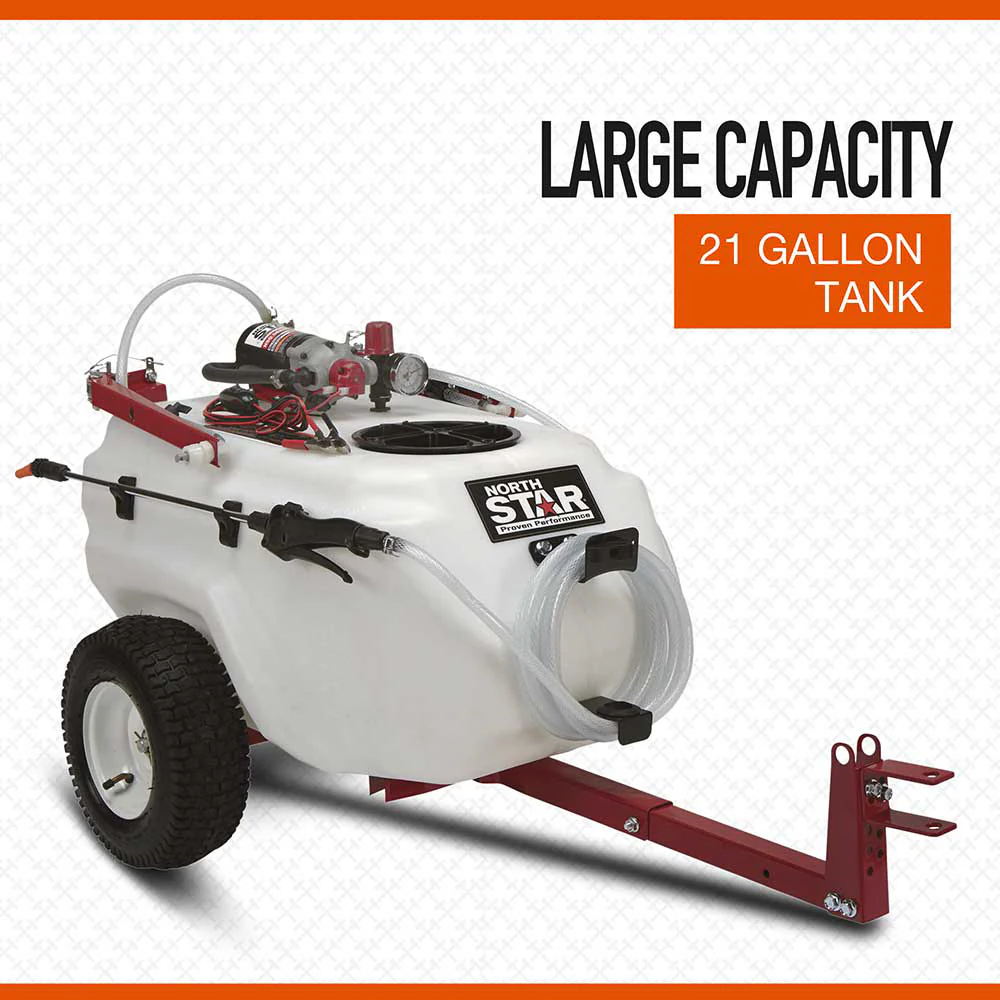 NorthStar® Tow-Behind Trailer Boom Broadcast and Spot Sprayer — 21-Gallon, 2.2 GPM (282780) - Image 4