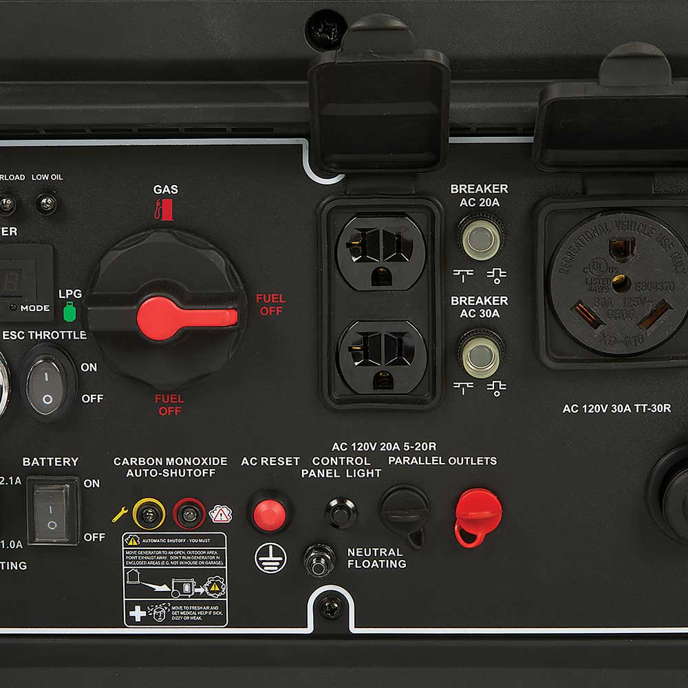 Powerhorse Inverter Generator Dual Fuel 5000 Surge Watts Electric Start (6075679) - Image 3