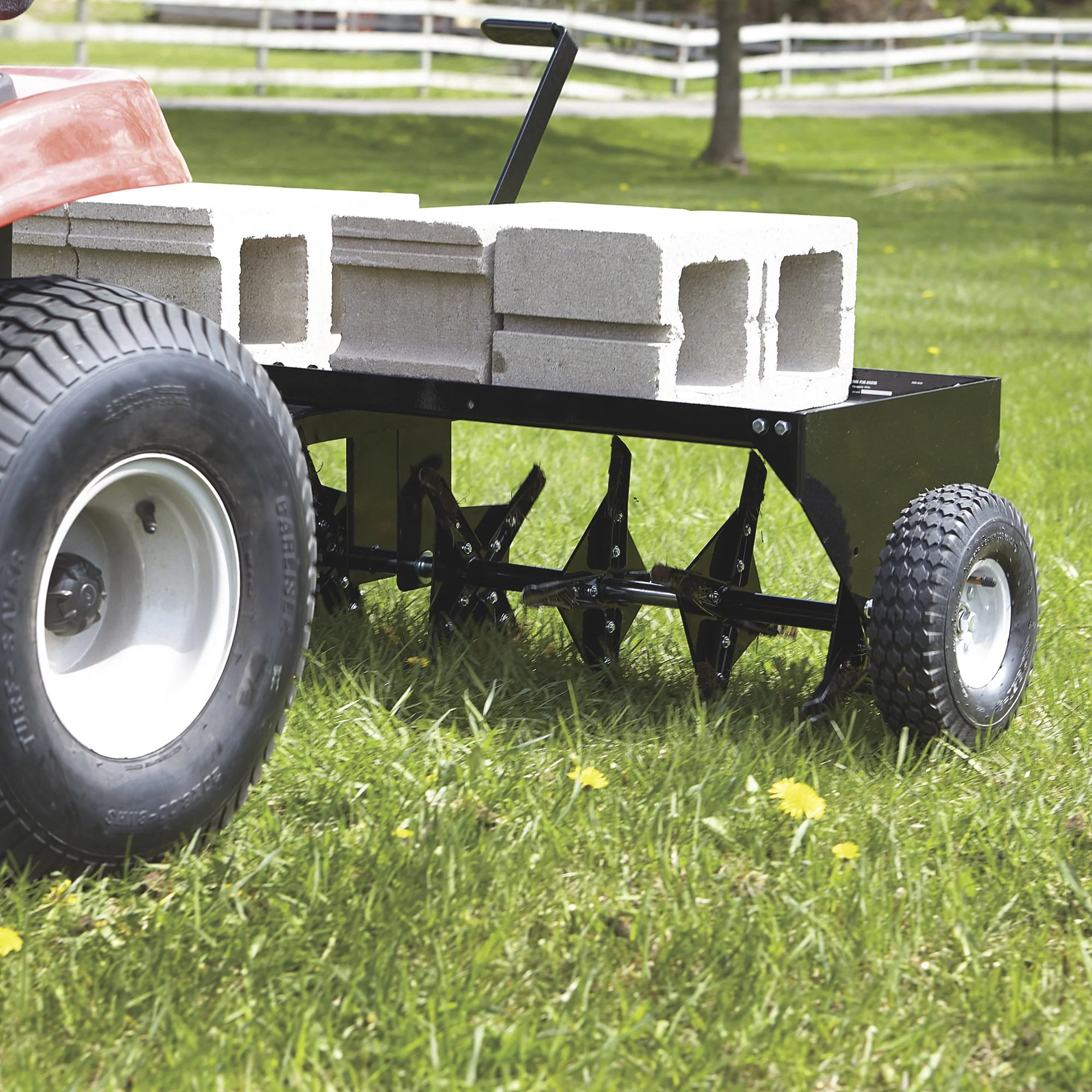 Strongway® Tow Behind Plug Lawn Aerator 48 In. 32 Coring Plugs (49167) - Image 12