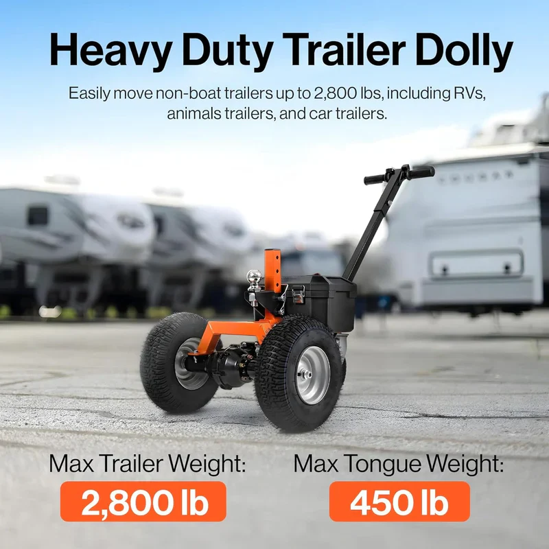 SuperHandy 800W 24V Electric Trailer Dolly 2" Ball Mount 2800 Capacity (GUO137) - Image 6