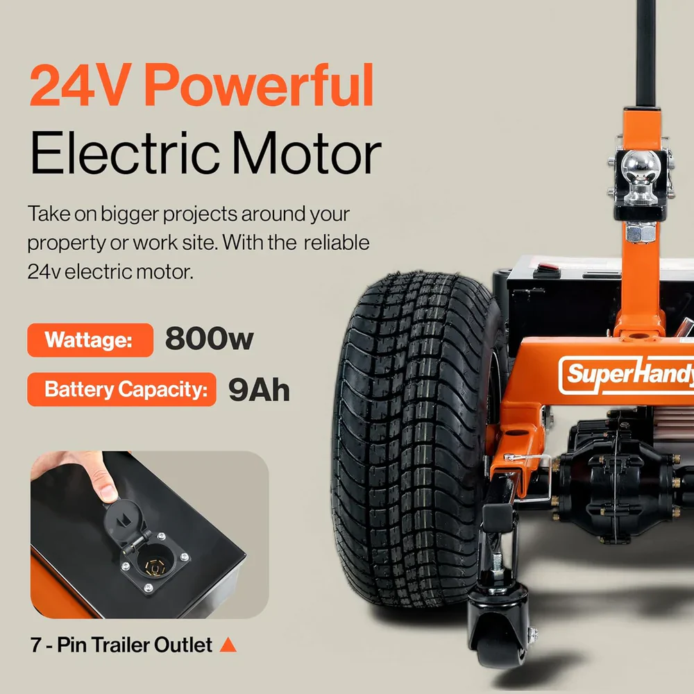 SuperHandy Electric 800W Self-Propelled Trailer Dolly 7500 LBS (GUO134) - Image 7