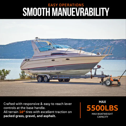 SuperHandy Electric Self-Propelled Trailer Dolly 7500 LBS Max Towing 5500 LBS Max Boat (GUO094) - Image 5