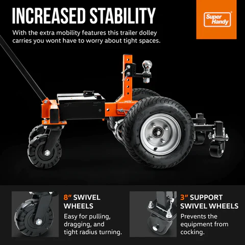 SuperHandy Electric Self-Propelled Trailer Dolly 7500 LBS Max Towing 5500 LBS Max Boat (GUO094) - Image 6