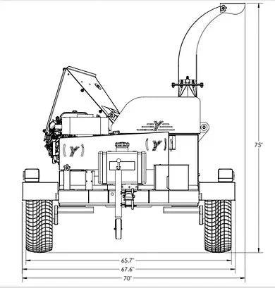YardBeast (6525CRX) V-Twin 750cc 23HP 6.5" Commercial Wood Chipper, The King (6525CRX) - Image 12